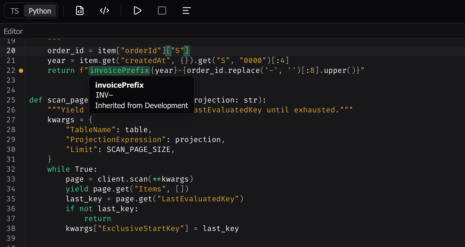Python scripting